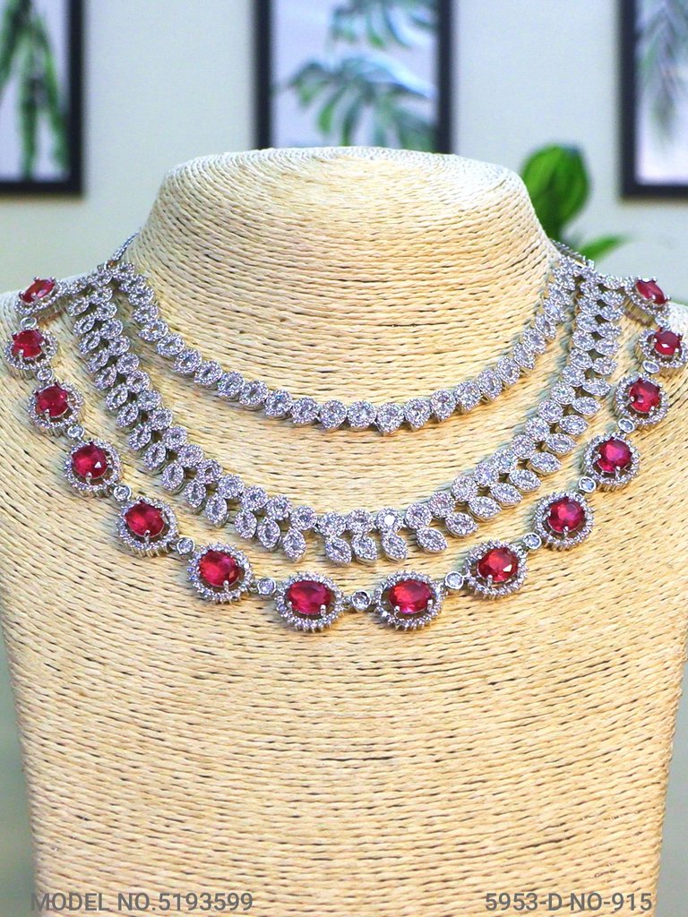 Traditional Design | American Diamond Jewelry Set