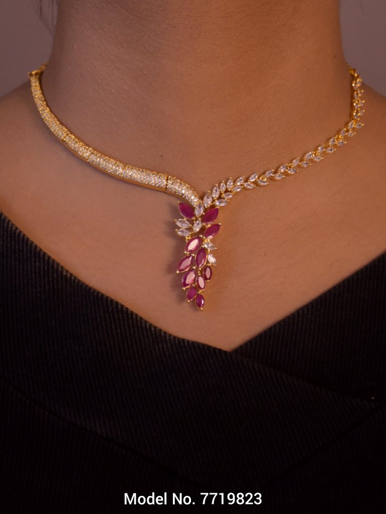 Classic Cz Jewelry Set with Earrings