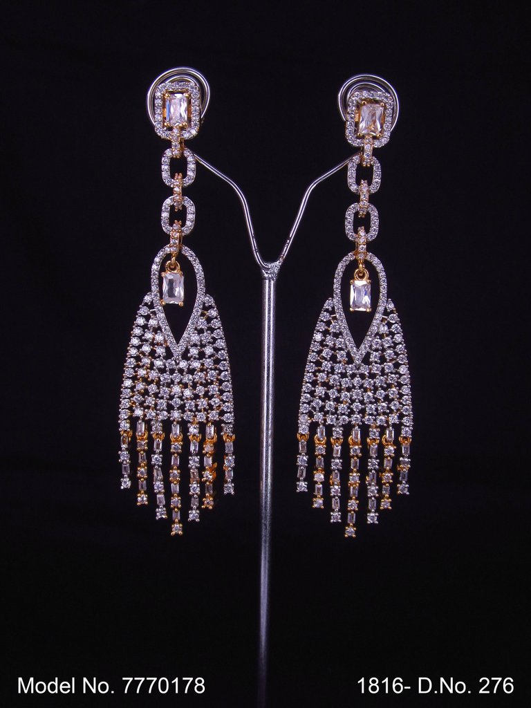 Cz Fashion Earrings | Handcrafted