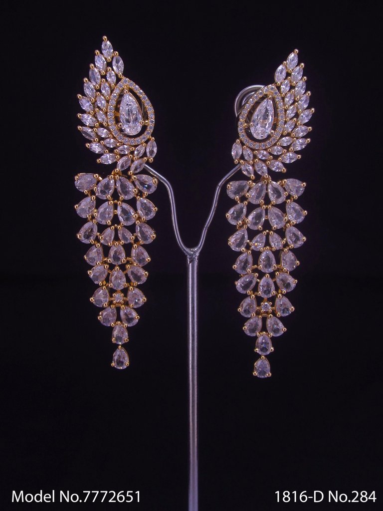 Diamond Replica Long Earrings