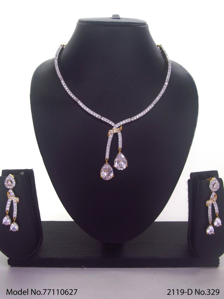 CZ Makers Indian Fashion Jewellery Manufacturer Necklaces Classic Necklace Secure