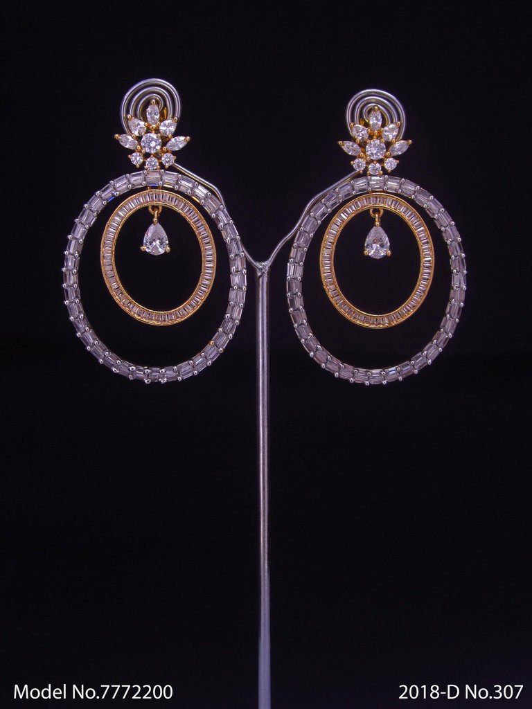 Diamond Replica Long Earrings