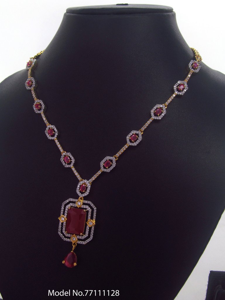 Classic Cz Jewelry Set with Earrings