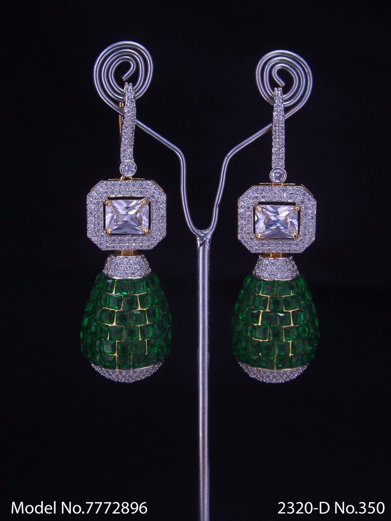 Statement Earrings with AD stones