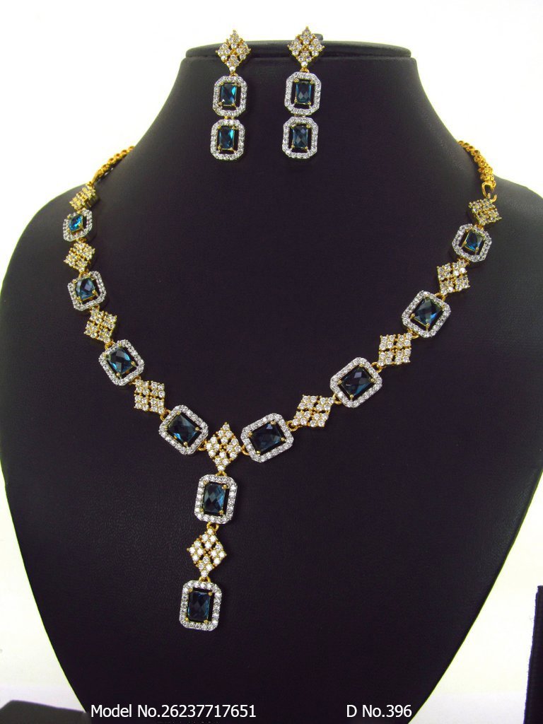 Light weighted CZ Necklace Set