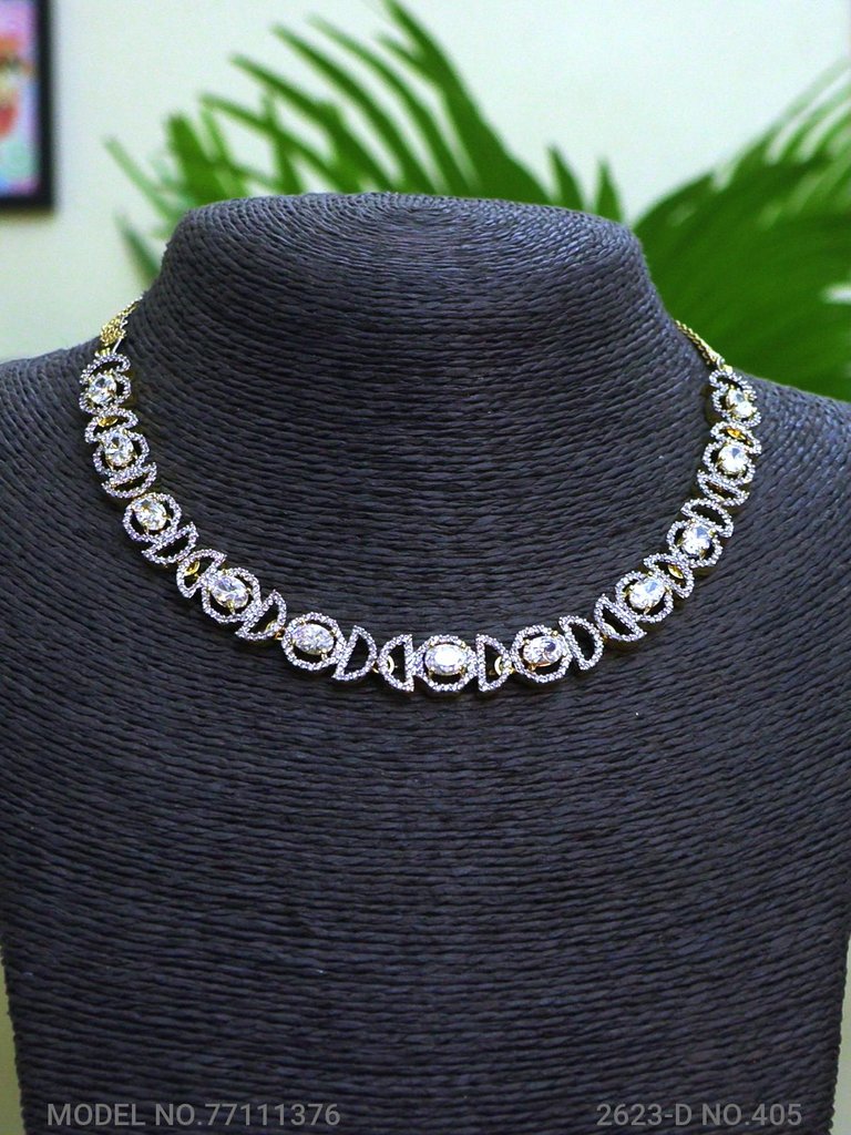 Light weighted CZ Necklace Set