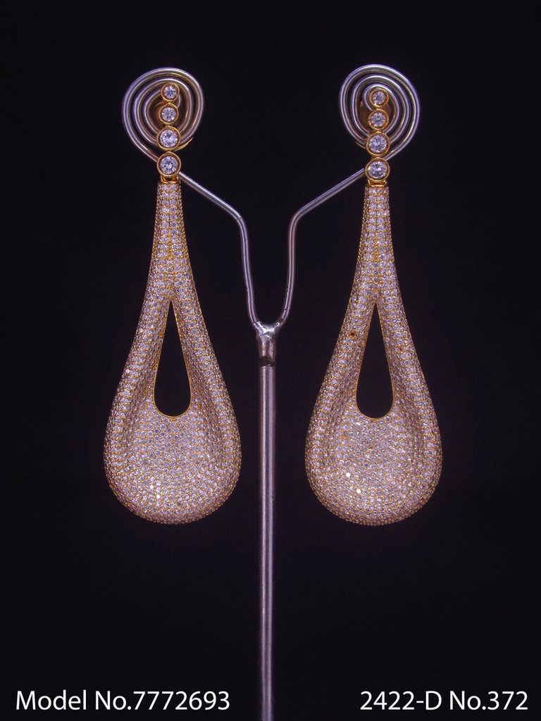 Diamond Replica Long Earrings