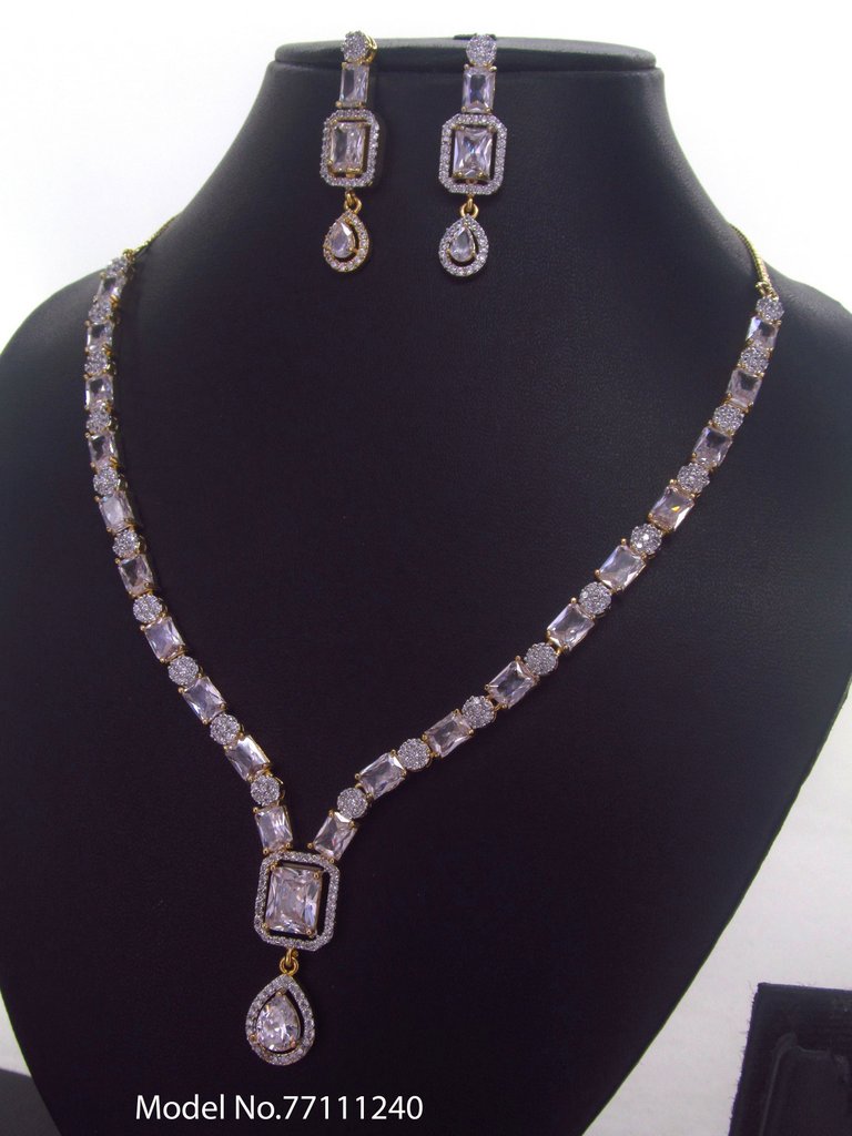 Classic yet Trendy | Cz Fashion Necklace Set