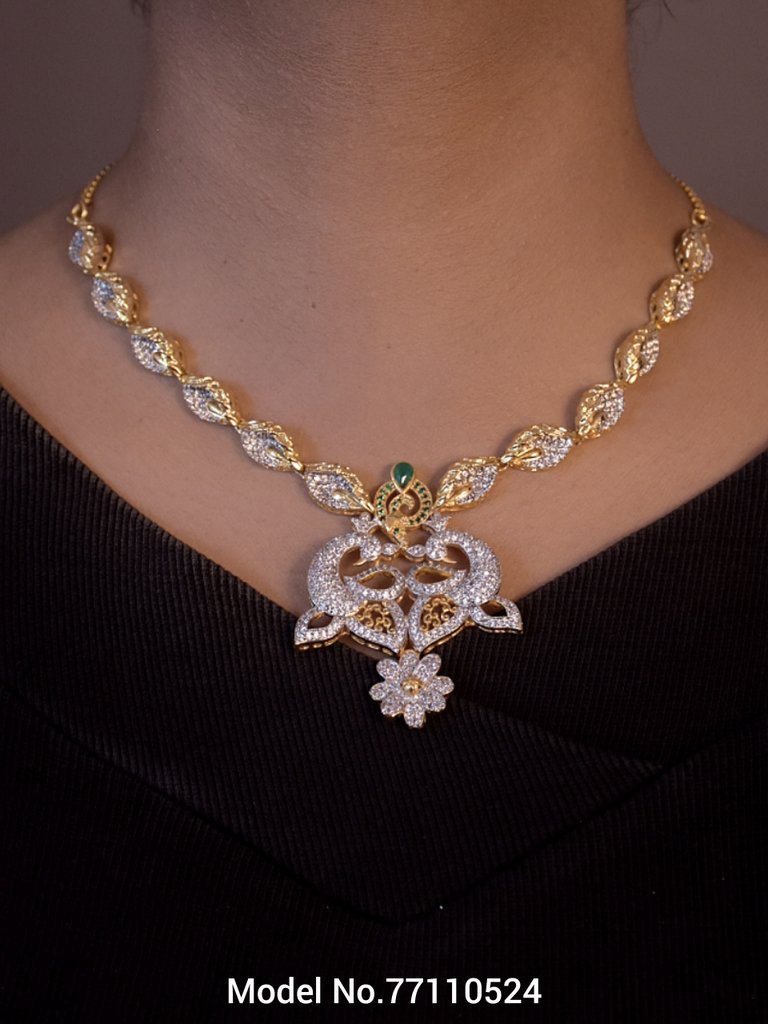 Classic Necklace | AD Jewellery | Handcrafted