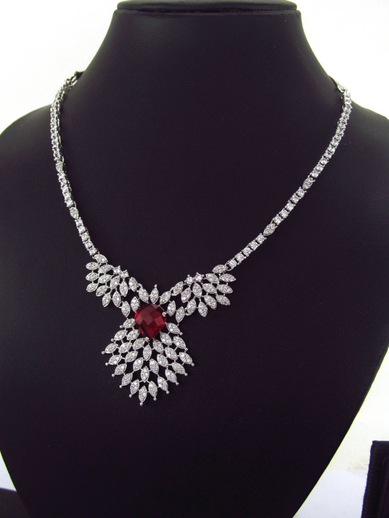 Fashion Necklace Set | Artificial Diamonds / Zircons