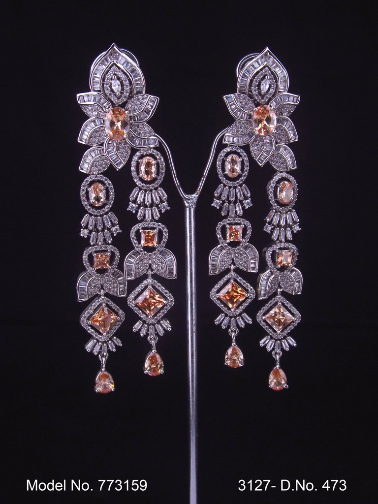 Diamond Replica Long Earrings