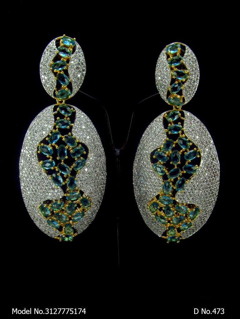 Designer Handmade Cz Earrings
