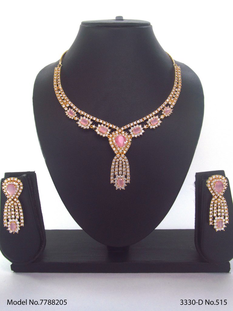 Light weighted CZ Necklace Set