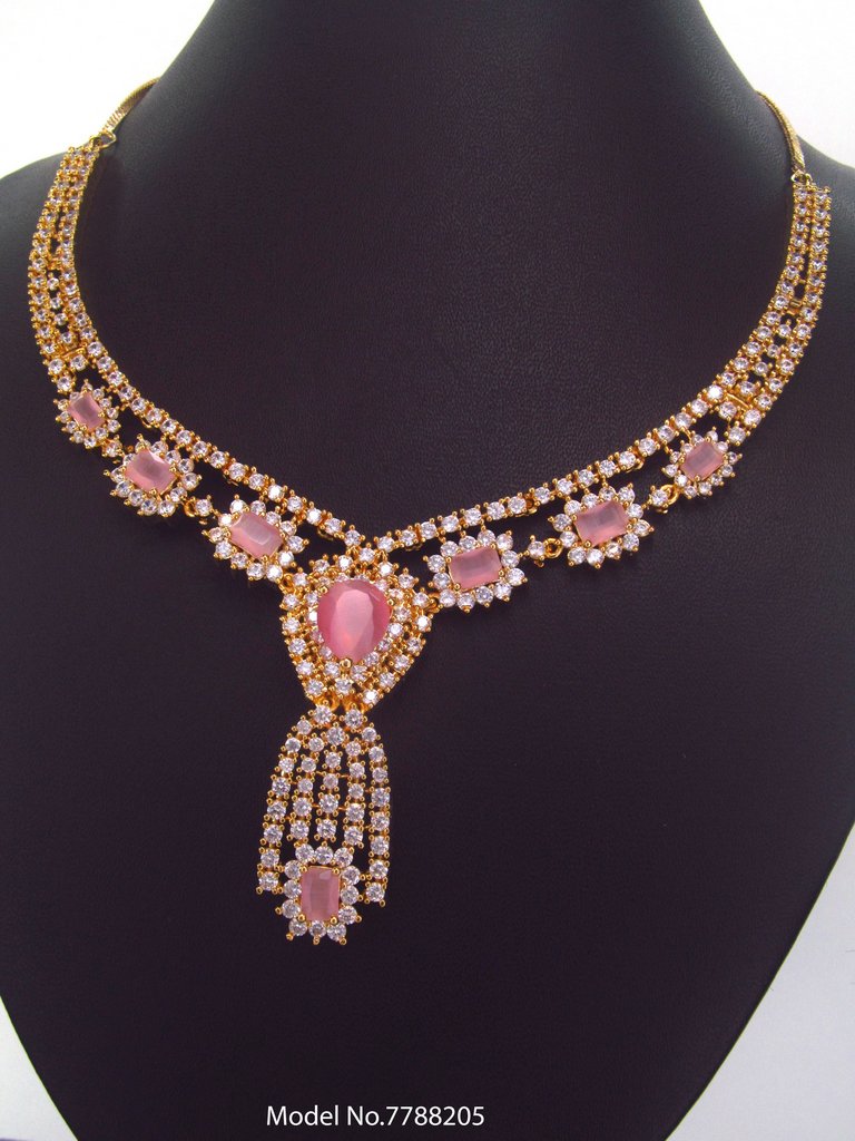 Light weighted CZ Necklace Set