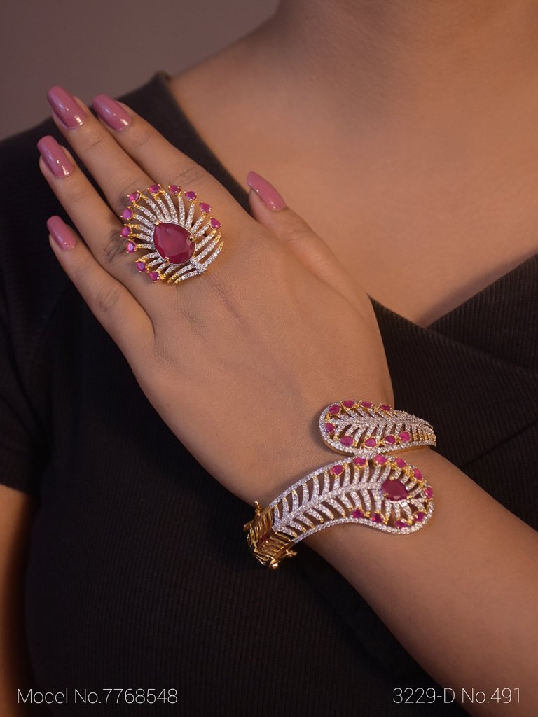 Source Indian finger ring chain bracelet wholesale finger bracelet on  malibabacom
