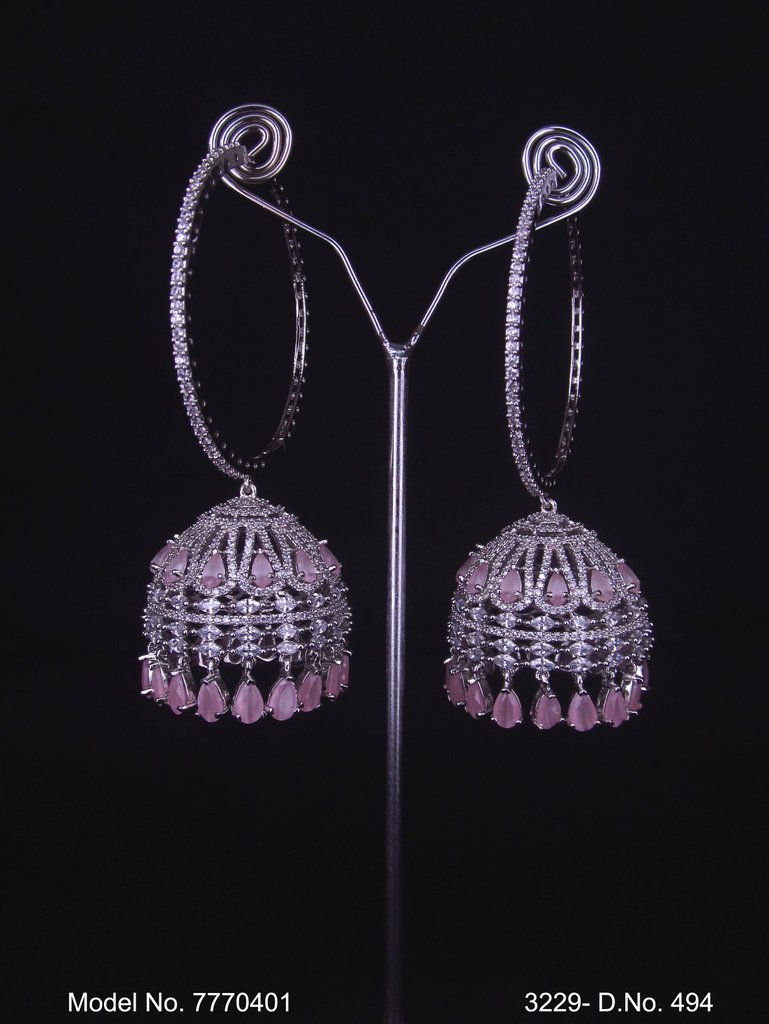 Gold CZ Jhumka American Diamond Earrings Indian Jewelry Indian Earrings  Pakistani Jewelry Jhumkas CZ Earring Jhumka Earrings - Etsy
