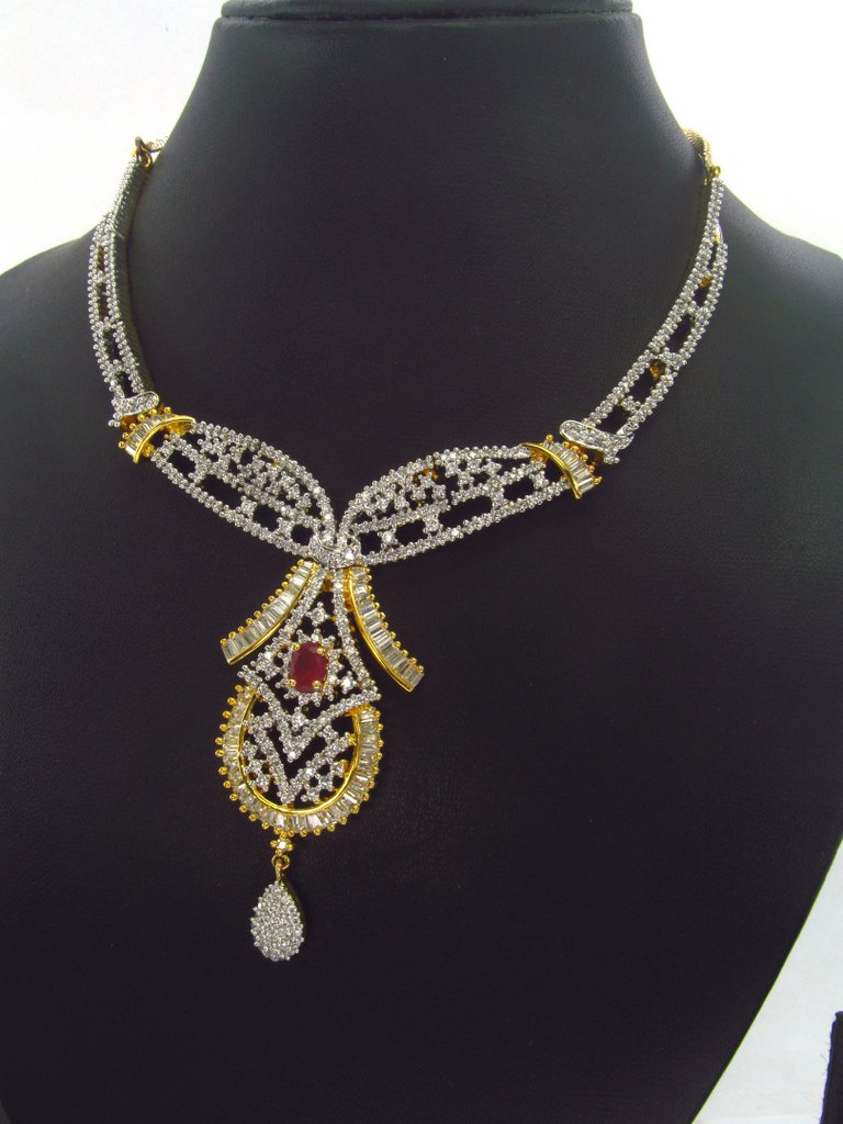 Light weighted CZ Necklace Set