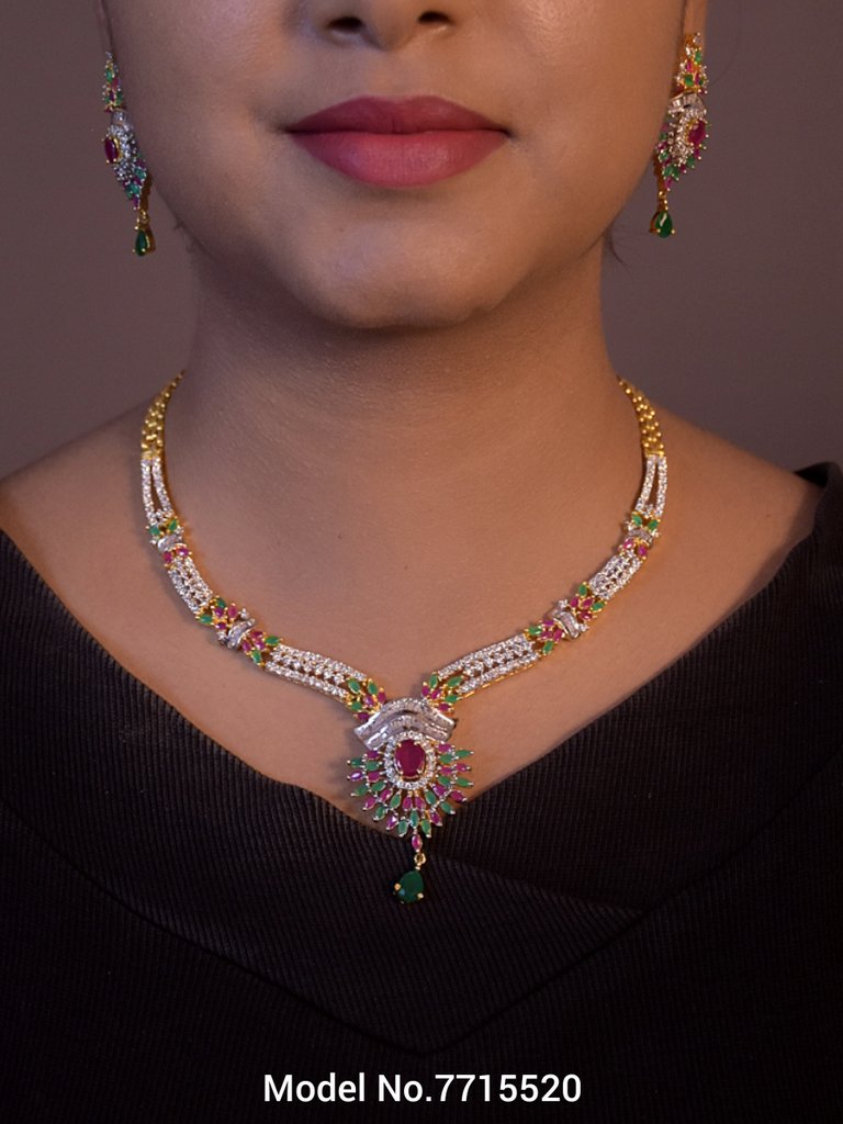 Made In India | Diamond Styled Jewellery Set