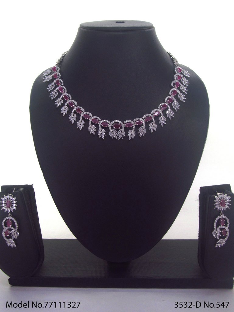 Classic Cz Jewelry Set with Earrings