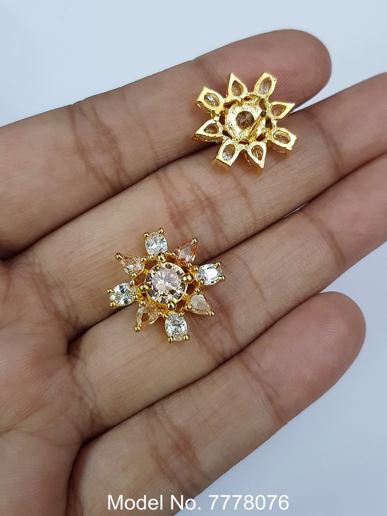 Cubic Zirconia Non-Dangling earrings