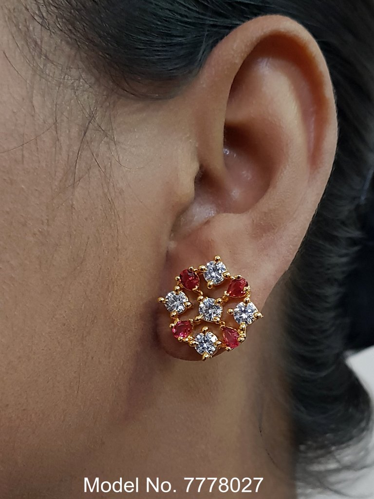 Handcrafted zircon Studs | Royal Taste