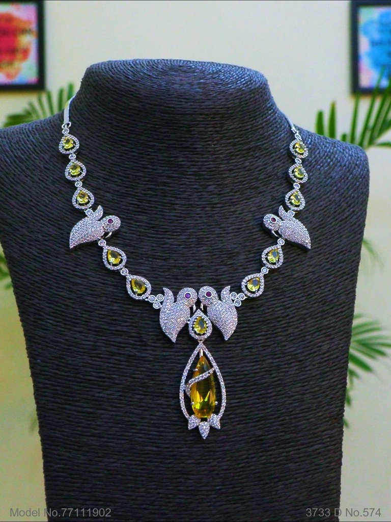 Light weighted CZ Necklace Set