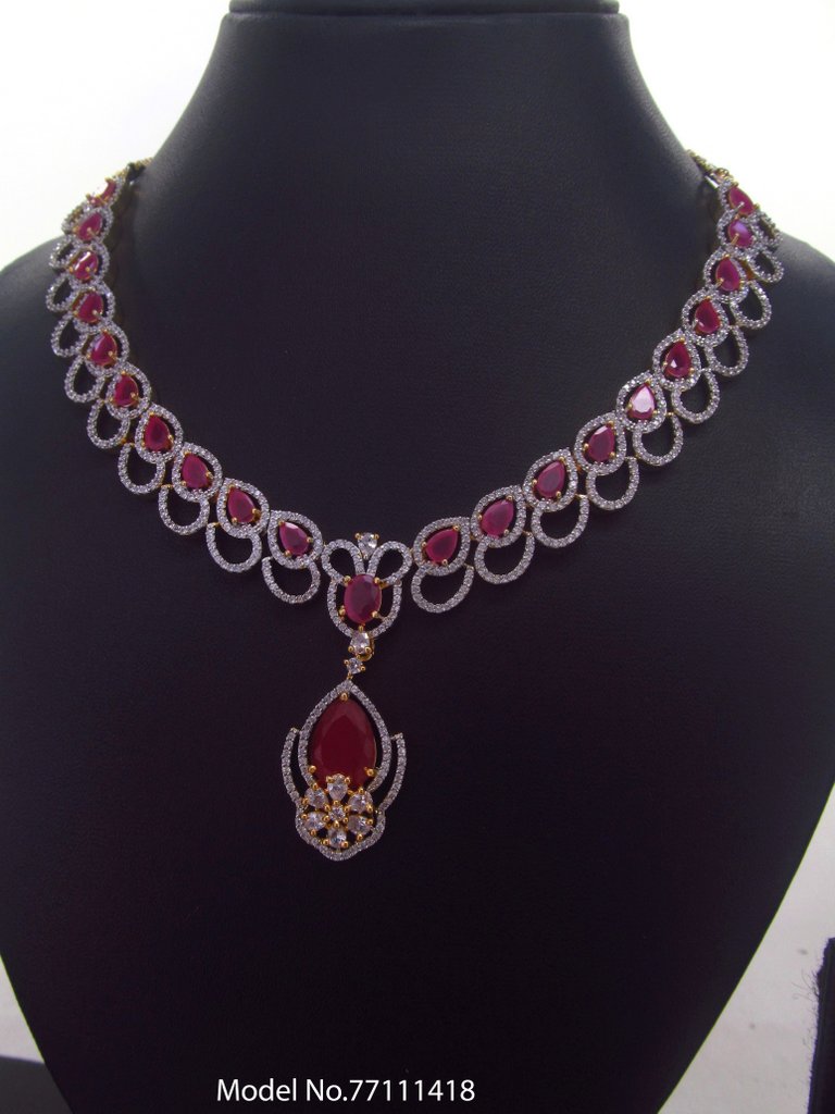 Classic Necklace | AD Jewellery | Handcrafted