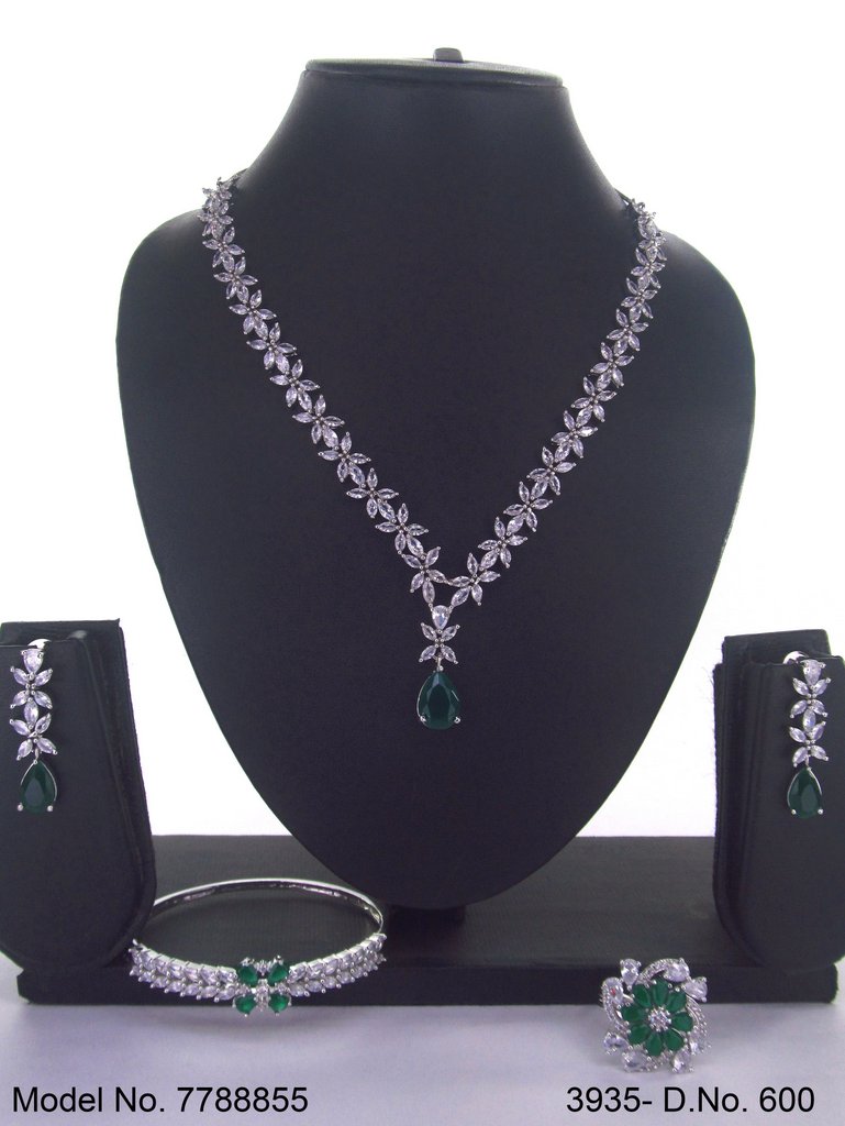 Artificial Diamond Cz Jewelry Set