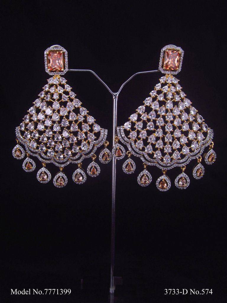 Designer Handmade Cz Earrings