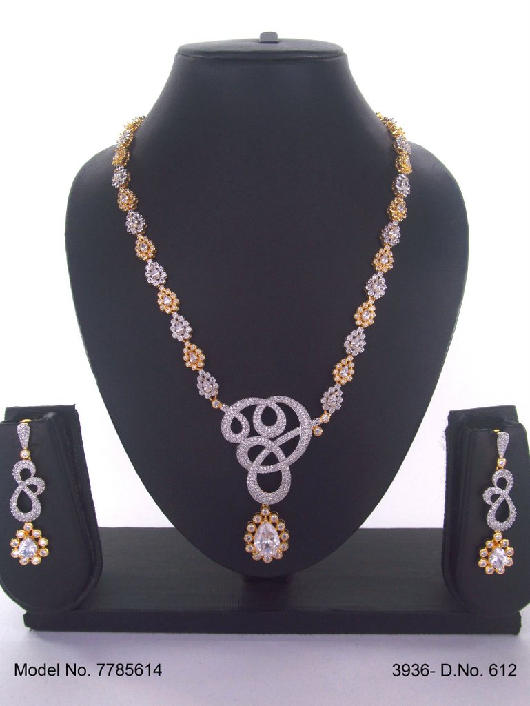 Traditional Design | American Diamond Jewelry Set