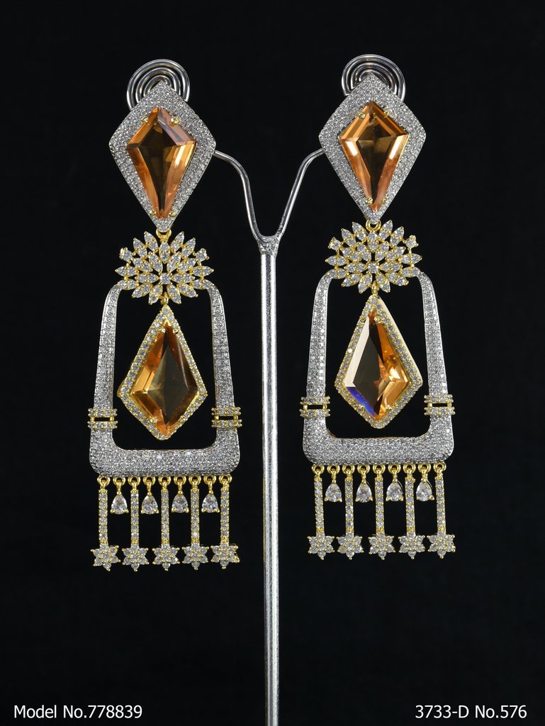 Diamond Replica Long Earrings