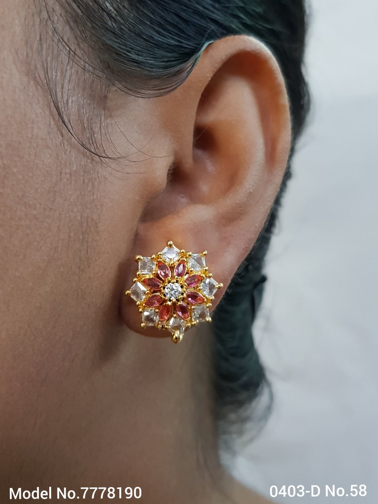 Light weighted Zircon stud earrings| Inexpensive Earrings