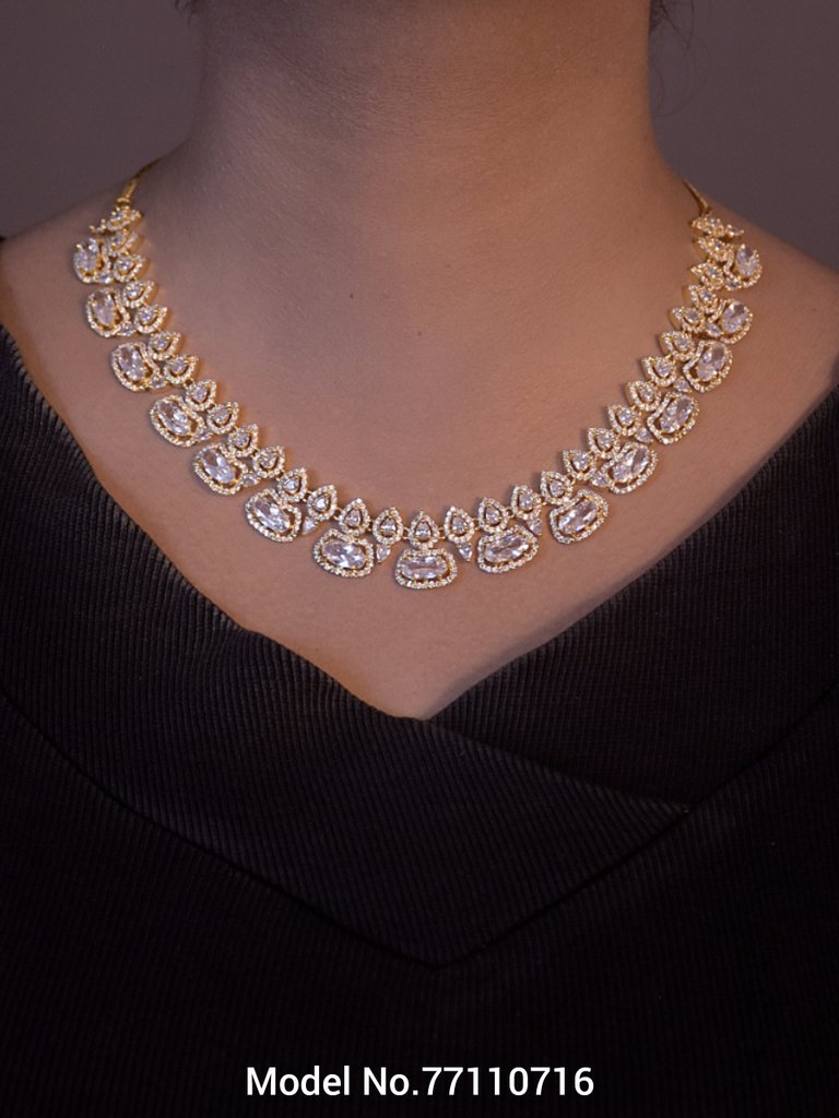 Classic Necklace | AD Jewellery | Handcrafted