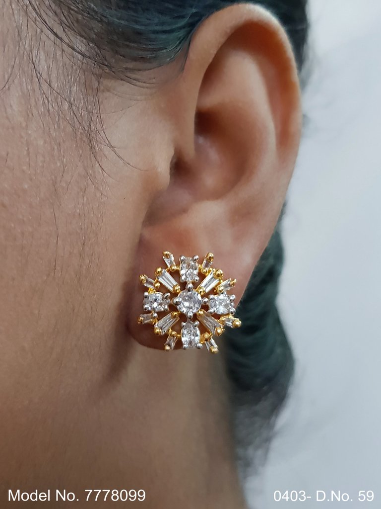 Pure handcrafted Studded Zircon | Fashion Studs