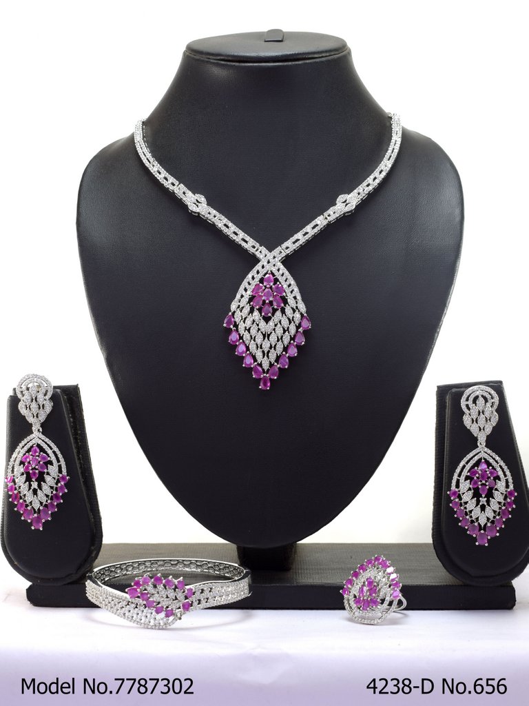 Fashion Necklace Set | Artificial Diamonds / Zircons