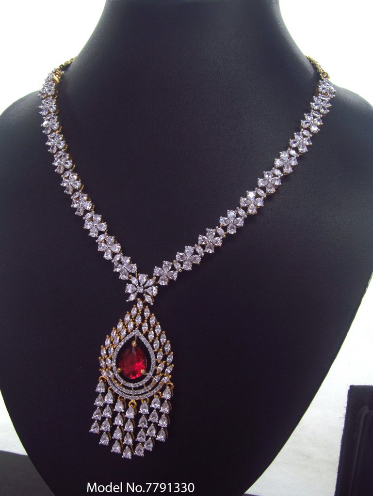 Fashion Necklace Set | Artificial Diamonds / Zircons