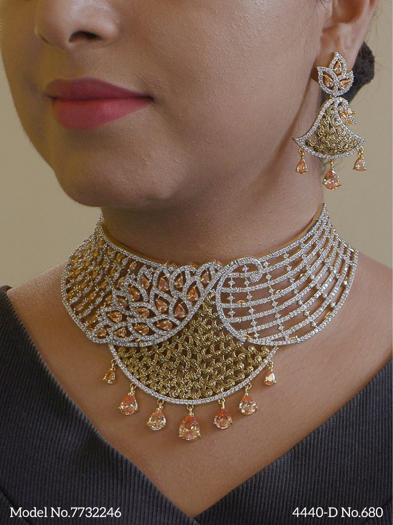 Necklace Set with Classic earrings