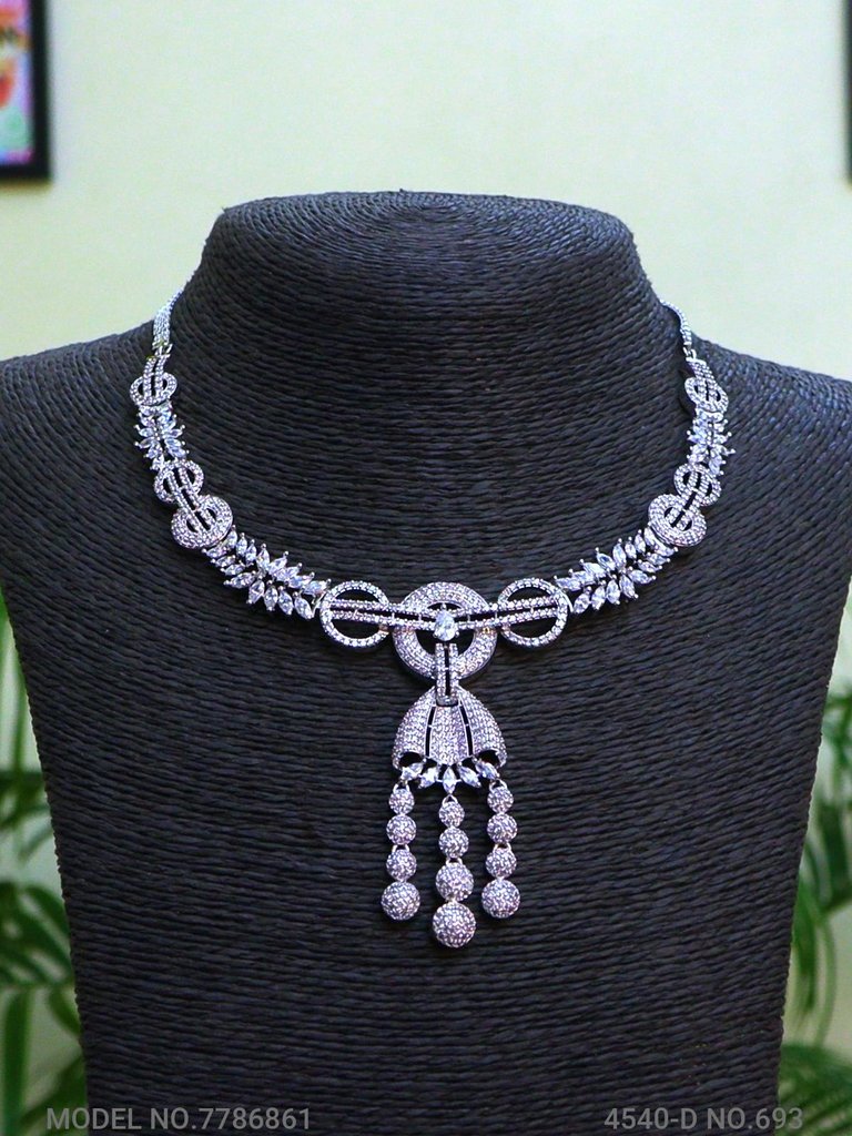 Fashion Necklace Set | Artificial Diamonds / Zircons