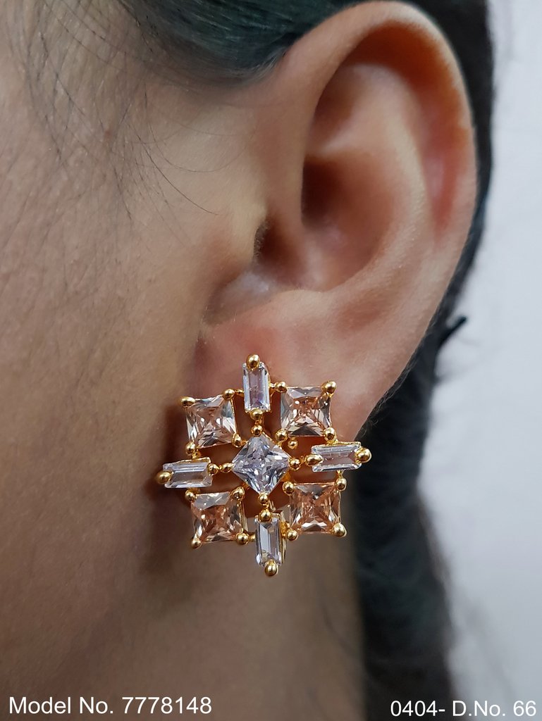 Light Weighted Stud Earrings