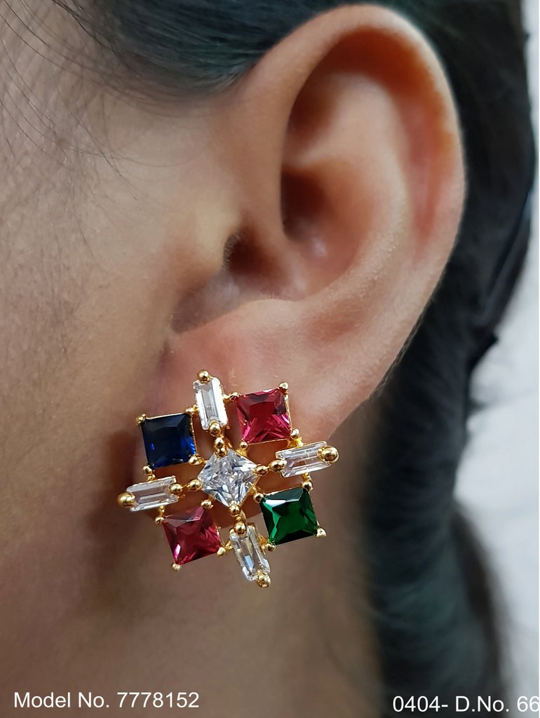 Popular Indian Handmade cz stud| top Earrings