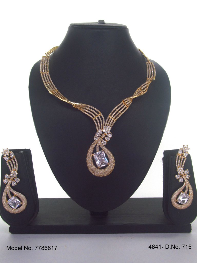 Imitation Diamond Cz Jewelry Set