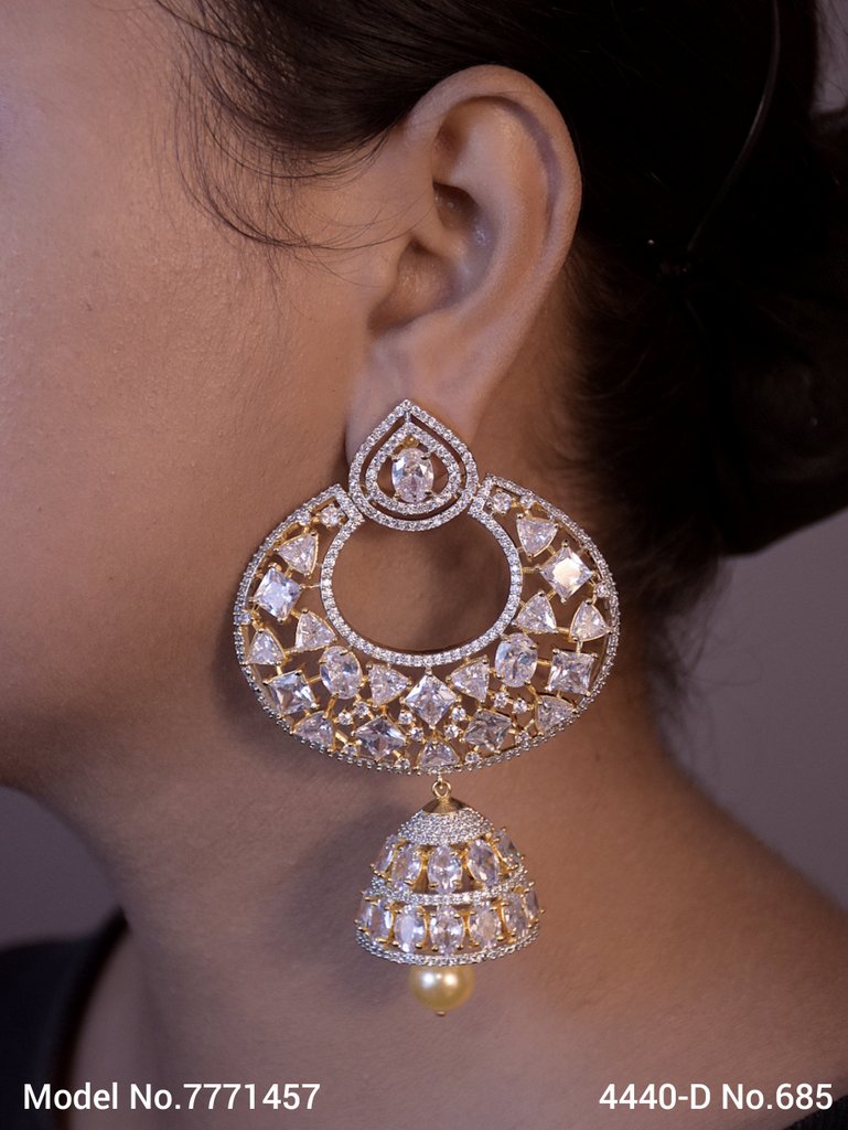 Designer Handmade Cz Earrings