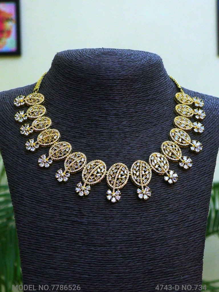 Fashion Necklace Set | Artificial Diamonds / Zircons