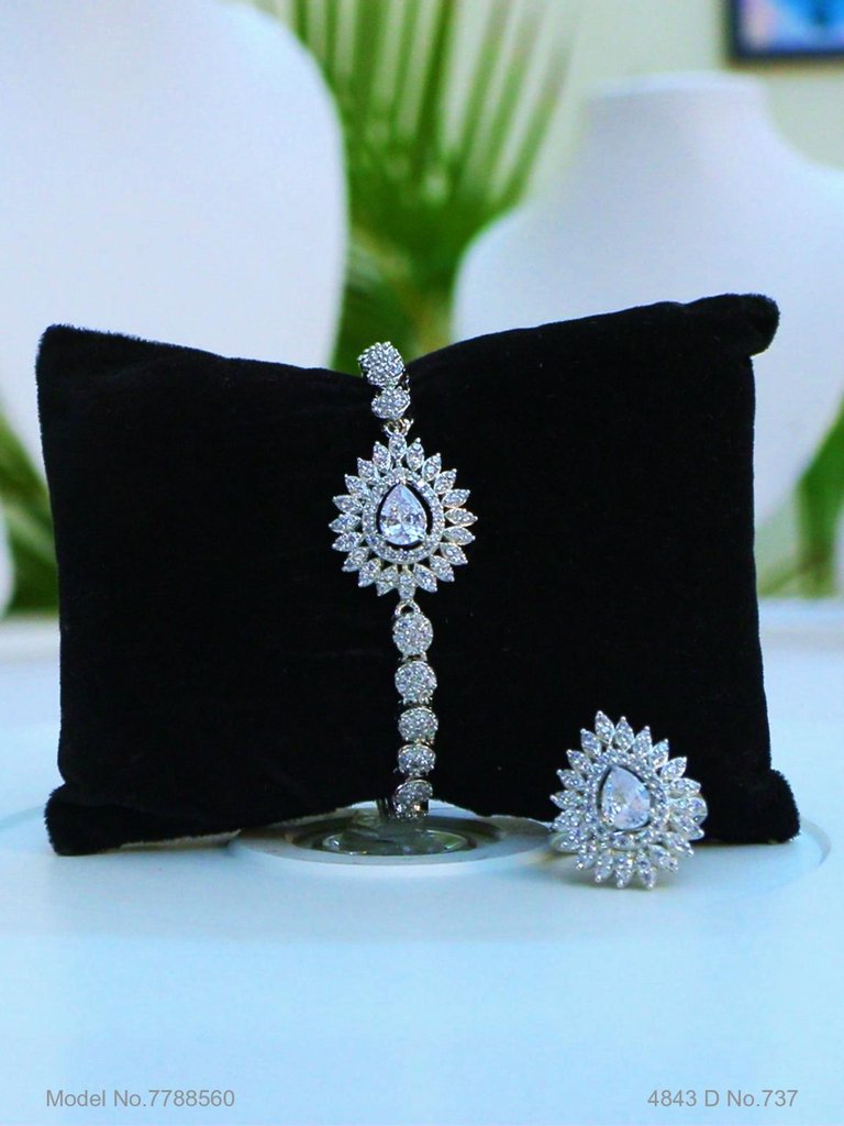 Imitation Diamond Cz Jewelry Set