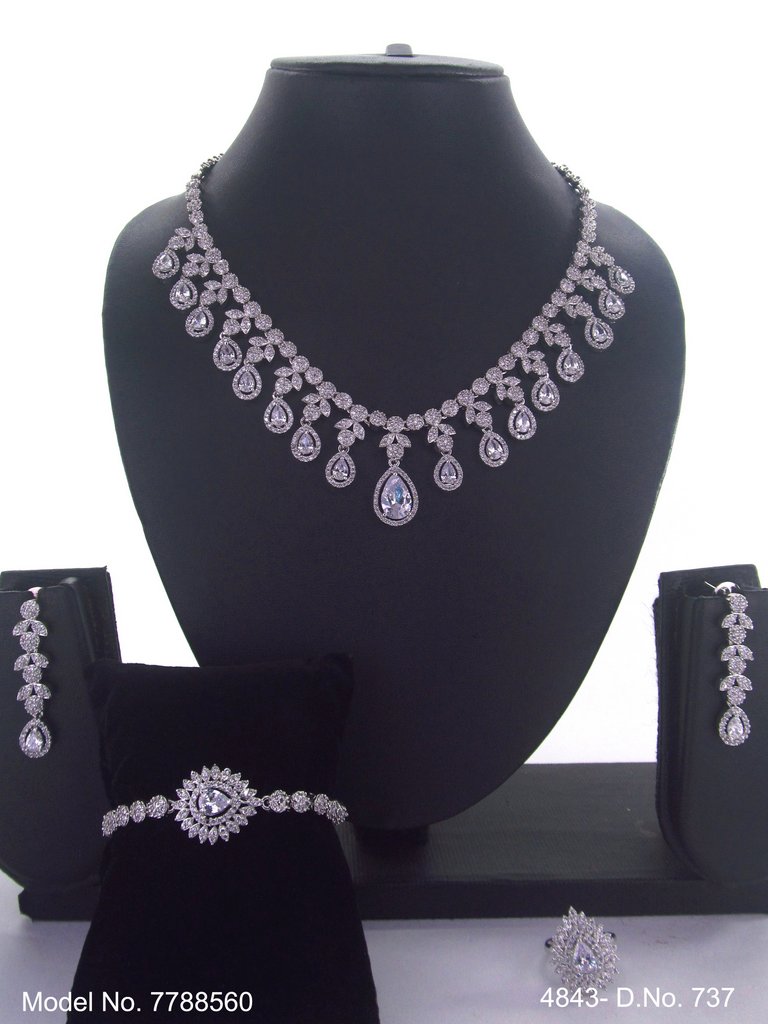 Imitation Diamond Cz Jewelry Set