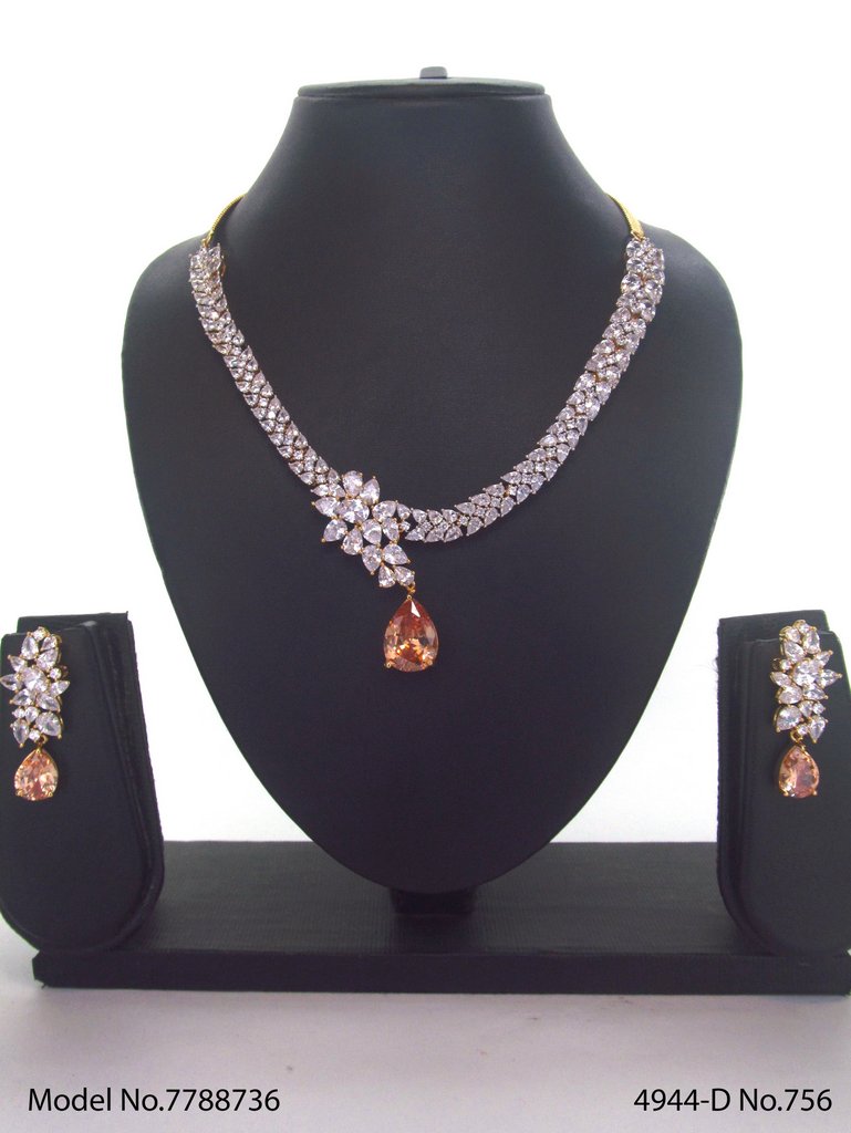 Imitation Diamond Cz Jewelry Set