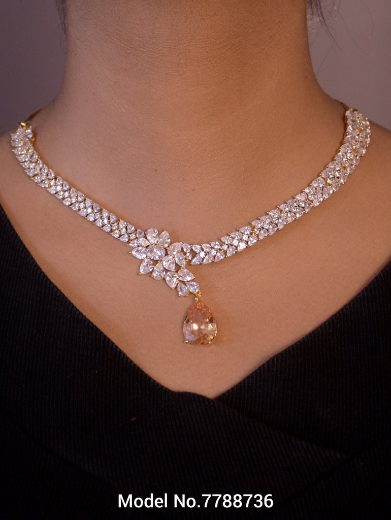 Imitation Diamond Cz Jewelry Set