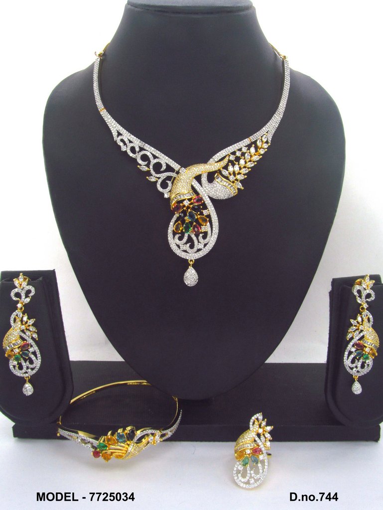 Handmade Traditional Masterpiece Zircon Jewelry Set