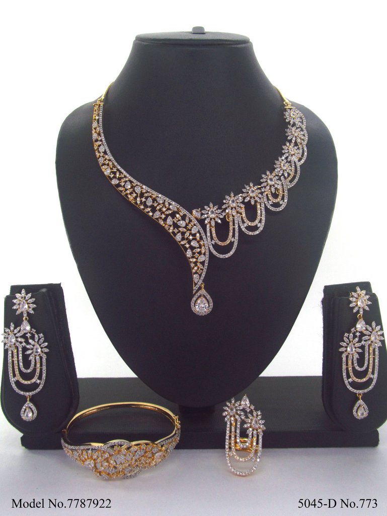 Artificial Diamond Cz Jewelry Set