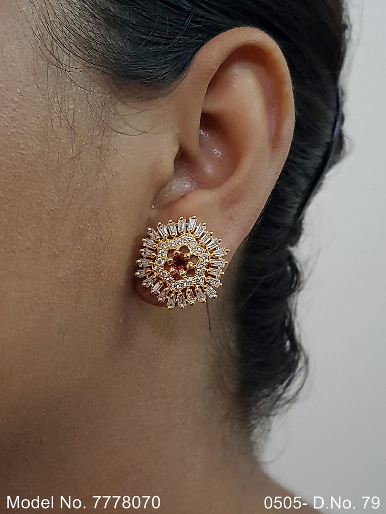 American diamond Earring Indian hand crafted